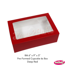 Load image into Gallery viewer, RM 6&quot; x 9&quot; x 3&quot; Pre-Formed Cupcake 6s Box
