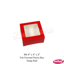 Load image into Gallery viewer, RM 4&quot; x 4&quot; x 2&quot; Pre-Formed Pastry Box
