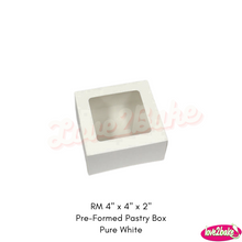 Load image into Gallery viewer, RM 4&quot; x 4&quot; x 2&quot; Pre-Formed Pastry Box
