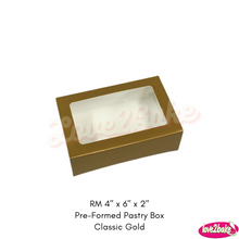 Load image into Gallery viewer, RM 4&quot; x 6&quot; x 2&quot; Pre-Formed Pastry Box
