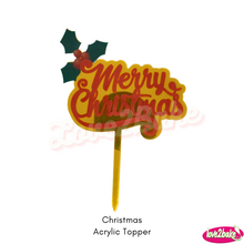 Load image into Gallery viewer, Holiday Themed Acrylic Toppers
