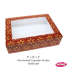 Load image into Gallery viewer, RM 9&quot; x 12&quot; x 3&quot; Pre-Formed Cupcake 12s Box
