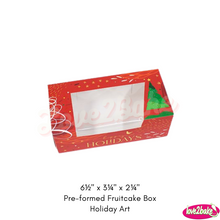 Load image into Gallery viewer, RM 6½&quot; x 3¼&quot; x 2¼&quot; Pre-Formed Fruitcake Box
