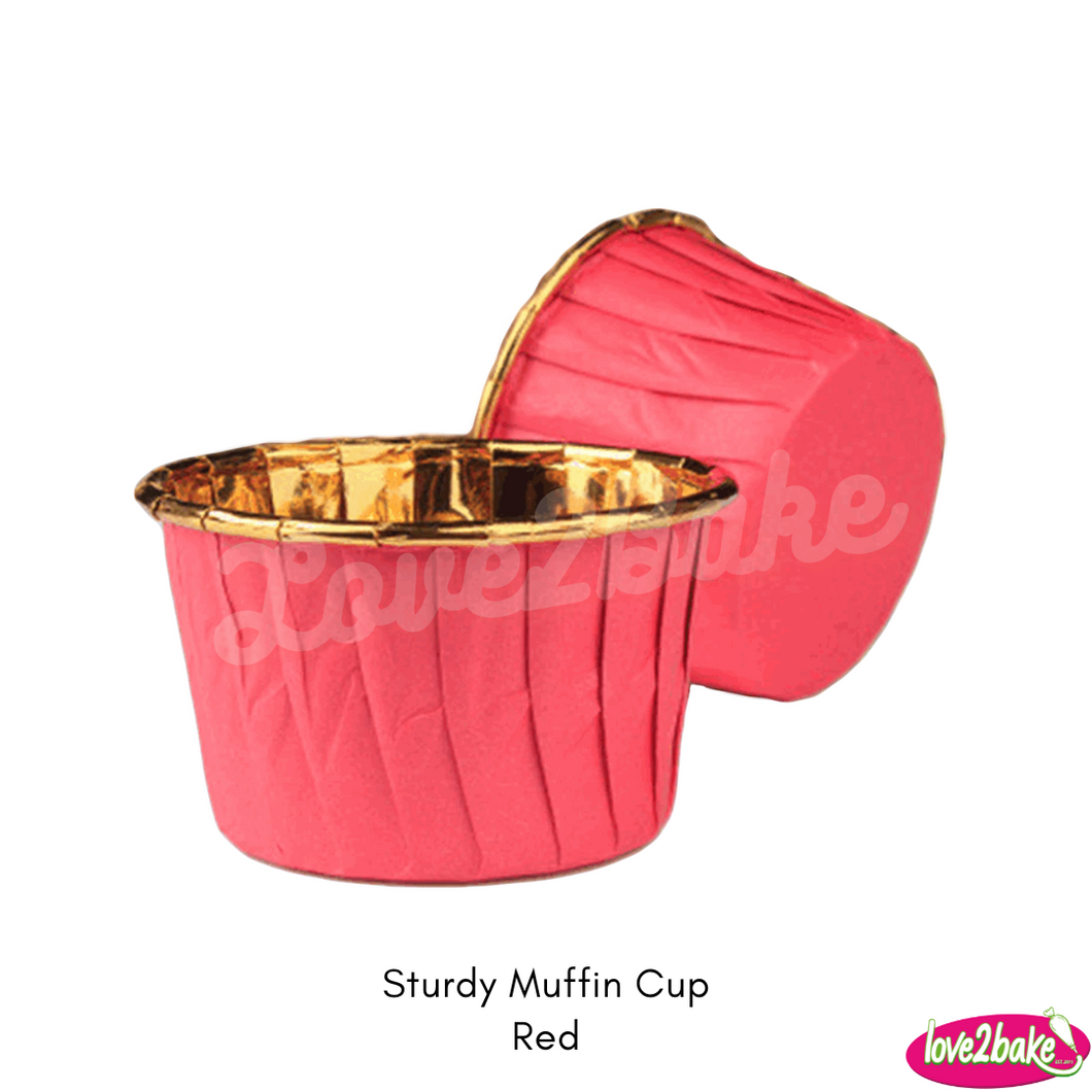 red dessert foil baking cup