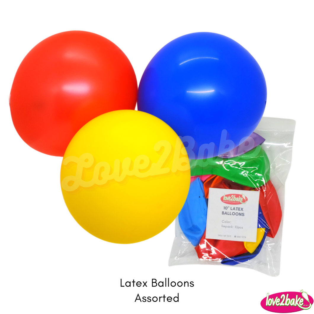 assorted latex balloons