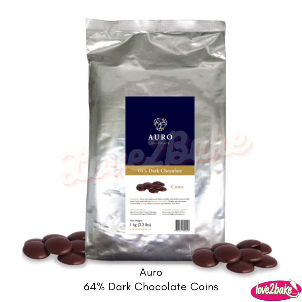 auro dark chocolate coins