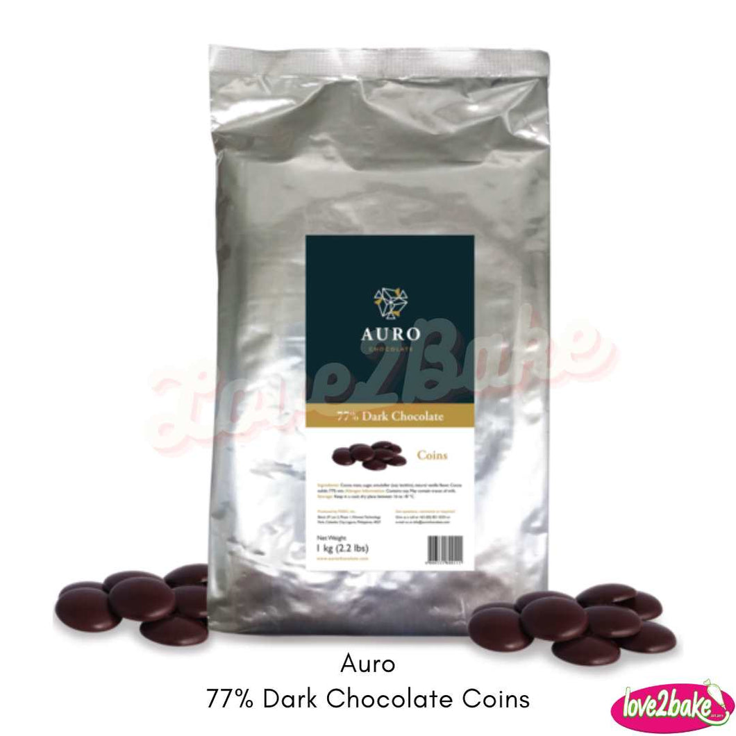 auro dark chocolate coins