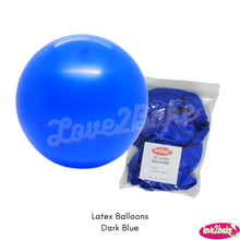 Load image into Gallery viewer, dark blue latex balloons
