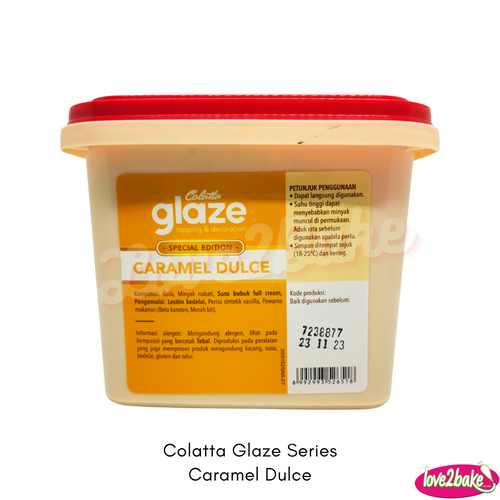 colatta caramel dulce glaze