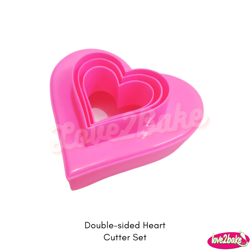 double sided heart cutter set