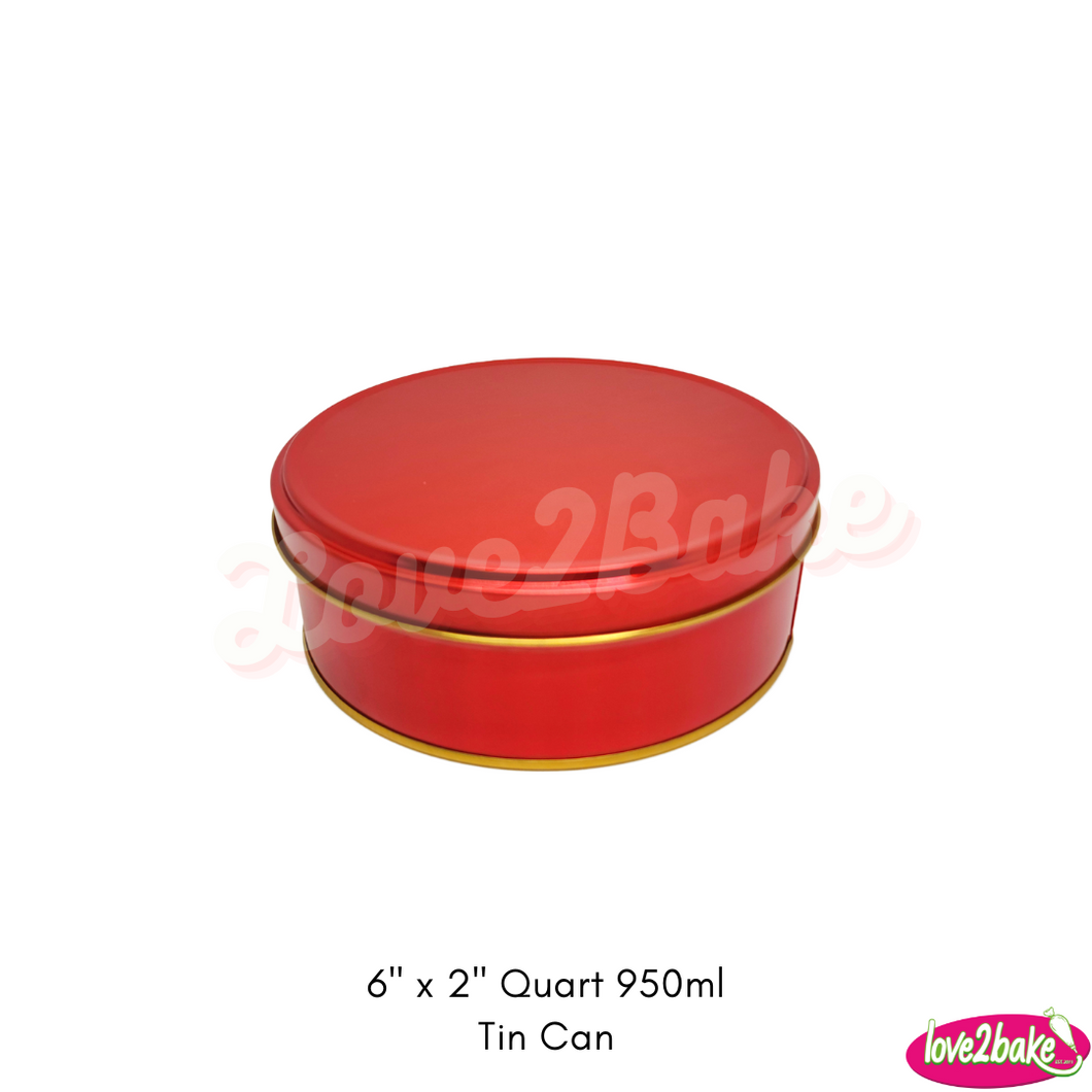 Food Grade Red Tin Can