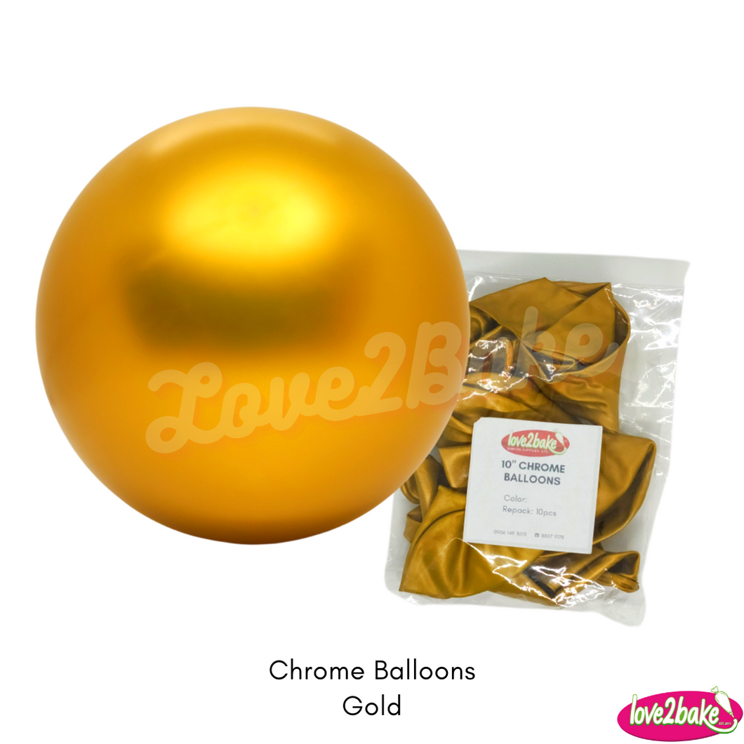 Gold Chrome Balloons