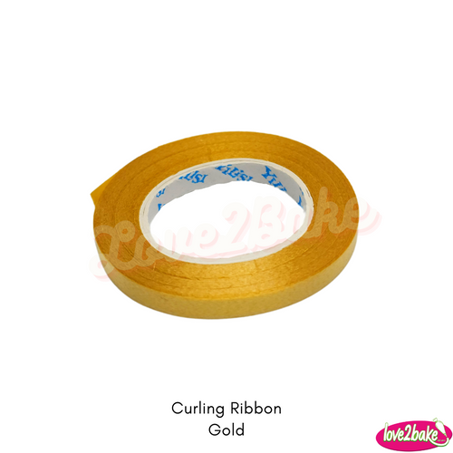 gold curling ribbon